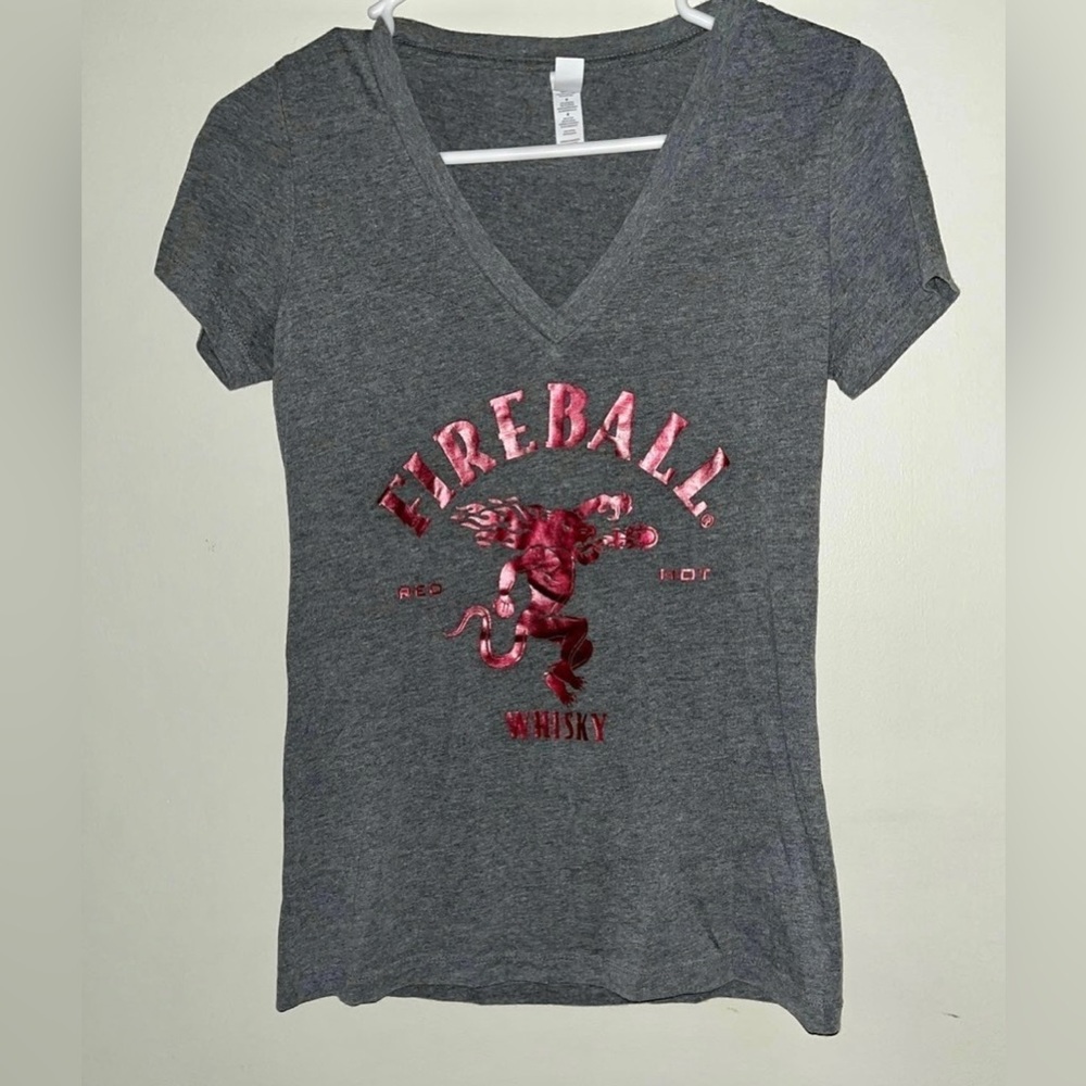 Fireball Fitted V Neck Tee
